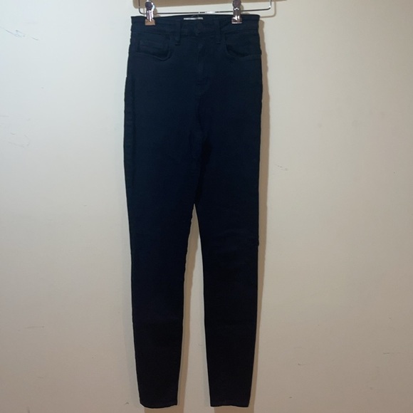 Womens L’AGENCE Katrina Skinny Ultra High Rose Noir Jeans - Picture 3 of 11